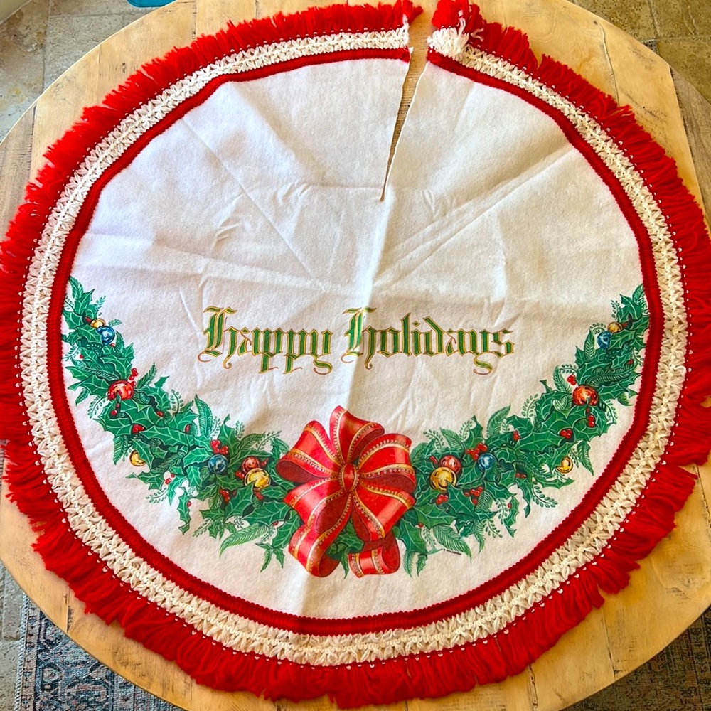 Vintage Christmas Tree Skirt